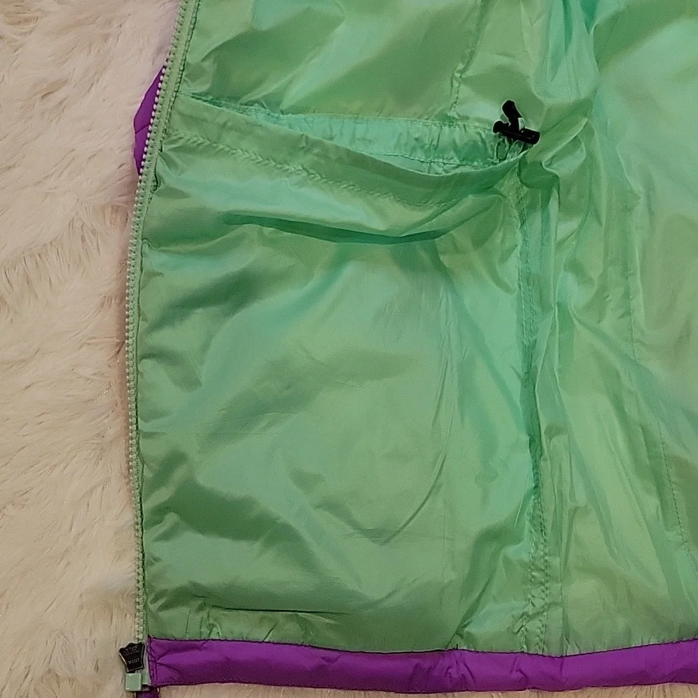Land's End Kids FeatherFree Insulated Packable Jacket Purple Girls Size L 10/12
